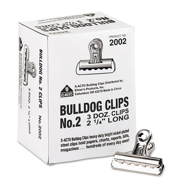 X-ACTO® Bulldog Clips, Medium, Nickel-plated, 36-box freeshipping - TVN Wholesale